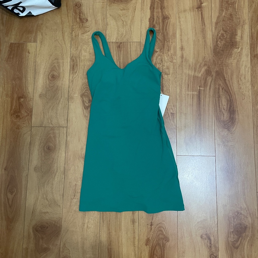 Lululemon Women Align Green Dress Size 2 New With Tag